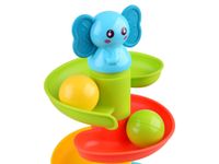 DLA DZIECI TOR ZJEŻDŻALNIA PIRAMIDKA SŁONIK Z KULKAMI