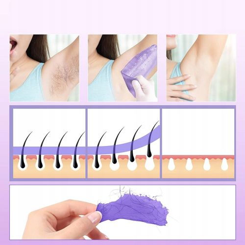 Zestaw do depilacji PODGRZEWACZ 500ml 100W 5x wosk twardy LED wyświetlacz na Arena.pl