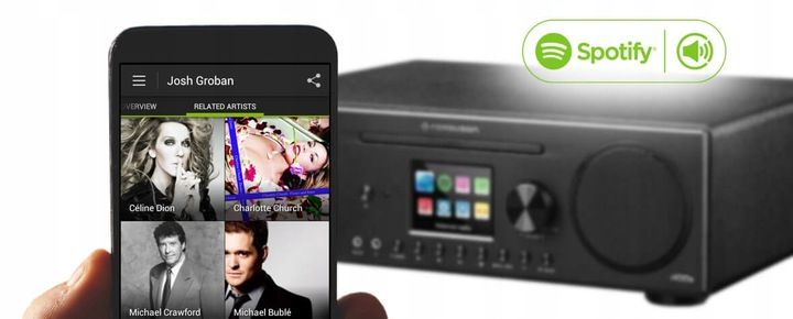 Radio Internetowe WiFi Ferguson Spotify Cyfrowe DAB FM Odtwarzacz CD Audio zdjęcie 13