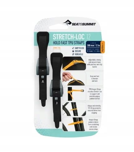 Mocowanie/troki Sea To Summit STRETCH-LOC 12x300 mm black na Arena.pl
