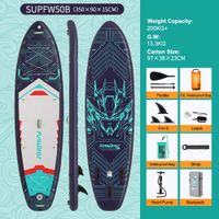 Deska SUP do wiosłowania 335×83×15 cm kolor SUPFR03F SUPFW50B(350×90×15 cm)