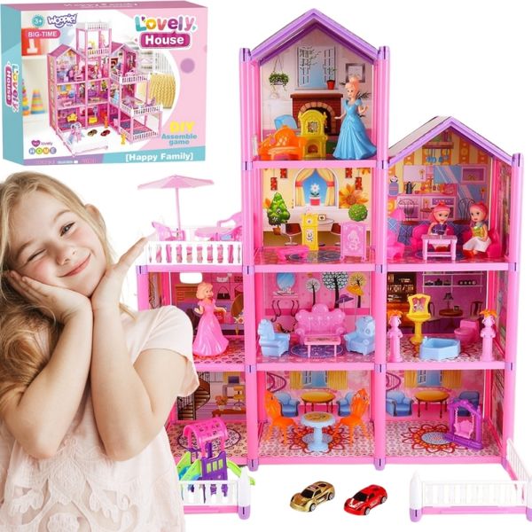 WOOPIE Mega Willa Domek dla Lalek LOVELY HOUSE 194 el. zdjęcie 19