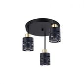 KINKIET LED CZARNY-ZŁOTY 35W ELEN E27 STALOWY DESIGN