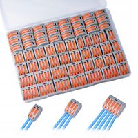 ZESTAW 50 SZT. SZYBKOZŁĄCZKA Uniwersalna NA DRUT LINKĘ LINKA 0,2-4 mm²