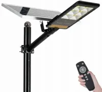 LAMPA SOLARNA PREMIUM LATARNIA ULICZNA 800W +PANEL+UCHWYT+PILOT