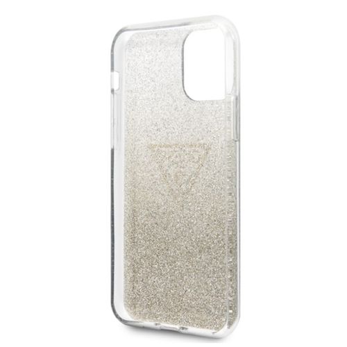 Guess Solid Glitter Triangle - Etui do iPhone 11 Pro Max (Gold)) na Arena.pl