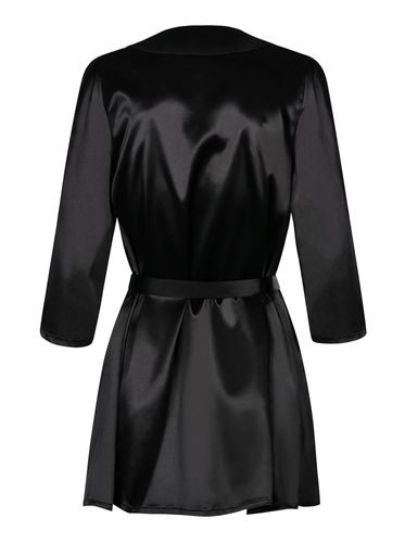 Satinia szlafrok czarny L/XL + stringi na Arena.pl