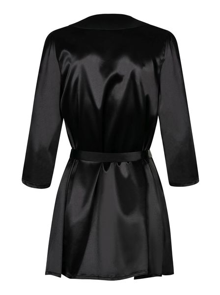 Satinia szlafrok czarny L/XL + stringi zdjęcie 3