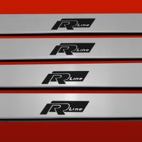 Listwa progowa VOLKSWAGEN POLO MK5 6R RLINE Stal nierdzewna 304 połysk 4szt