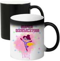 KUBEK MAGICZNY Z NADRUKIEM PREZENT DLA DZIEWCZYNY ŻONY DZIEŃ KOBIET IMIĘ