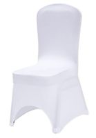 POKROWIEC SPANDEX ELASTYCZNY na krzesło ślub stół komunię biały uniwersalny