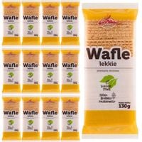 Eurowafel Wafle lekkie klasyczne 130 g x 12 sztuk