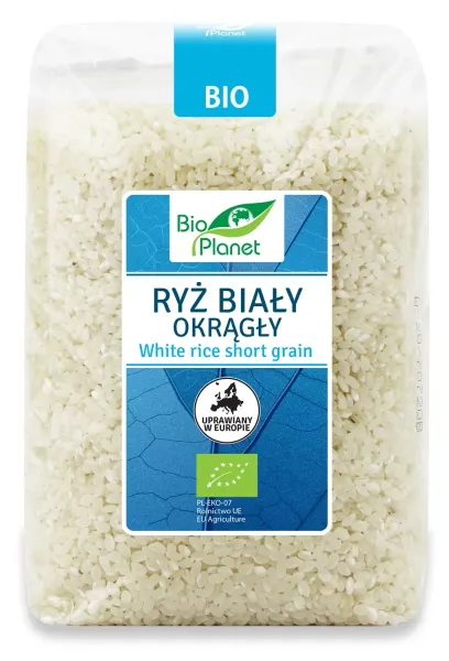 RyŻ BiaŁy OkrĄgŁy BIO 1 kg - BIO Planet zdjęcie 1