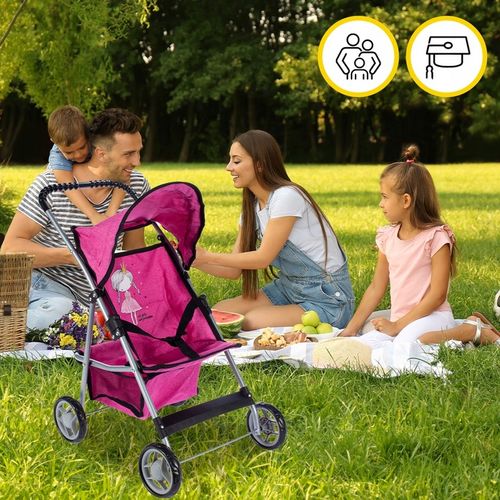 SPACERÓWKA WÓZEK DLA LALEK SPACEROWY SKŁADANY LEKKI STABLINY KSIĘŻNICZNA na Arena.pl