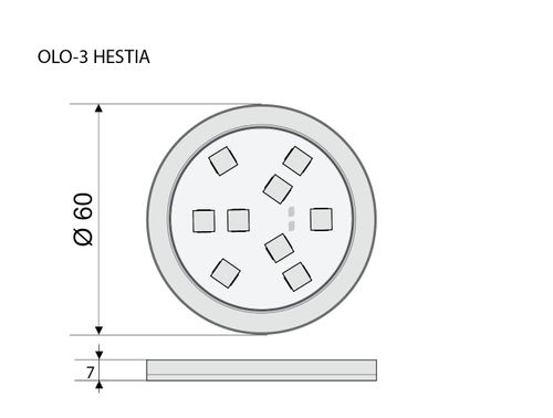 Oświetlenie mebli  5 x oprawa LED Hestia b/ciepła  zestaw na Arena.pl