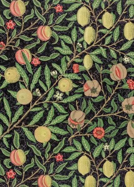 Plakat 50x70cm Fruit Pattern, William Morris Vintage do Salonu zdjęcie 1