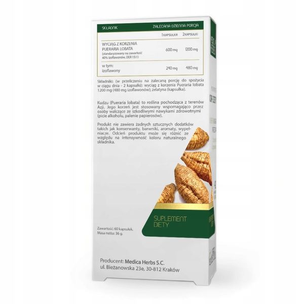 Kudzu 60kaps, Medica Herbs zdjęcie 3