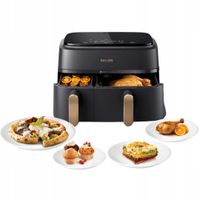 Frytkownica beztłuszczowa Philips Ovi Dual Basket 2750 W 9 l 2 szuflady