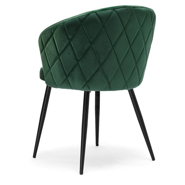 Krzesło HAMPTON VELVET ciemnozielone zdjęcie 6