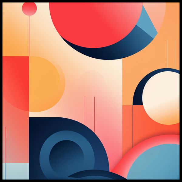 Plakat 70x70cm Geometryczne Marzenia zdjęcie 2