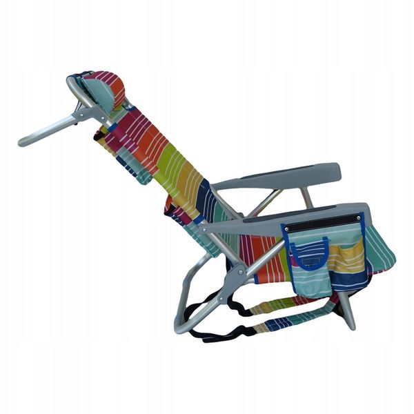 leżak MULTICOLOR plażowy, ALUMINIUM,ogrodowy. zdjęcie 3