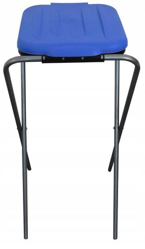 Stojak do segregacji odpadów (1-stanowiskowy) niebieski na Arena.pl