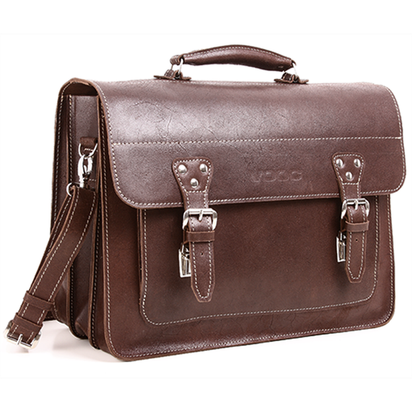 Big torba skórzana biznesowa KEMER VOOC TC8 brąz zdjęcie 1