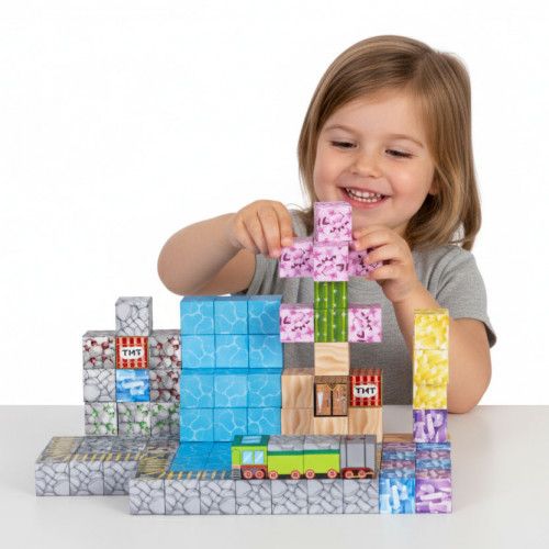 KLOCKI MAGNETYCZNE 112 ELEMENTÓW INTUICYJNE DLA DZIECI 3 LAT+ na Arena.pl
