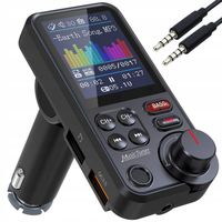 Bezprzewodowy transmiter samochodowy Odtwarzacz MP3 MP4 z 5 cm ekran BT 5.0