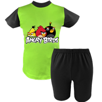 Krótka Piżama dziecięca Angry Birds - Wściekłe Ptaki