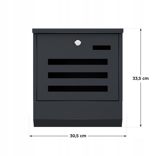 Skrzynka NA LISTY Gazety Pocztę Ulotki Gregman Post 20 Graphite na Arena.pl