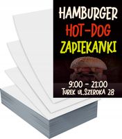 Ulotki A6 5000szt reklamowe firmowe dużo wzorów HAMBURGER HOT-DOG