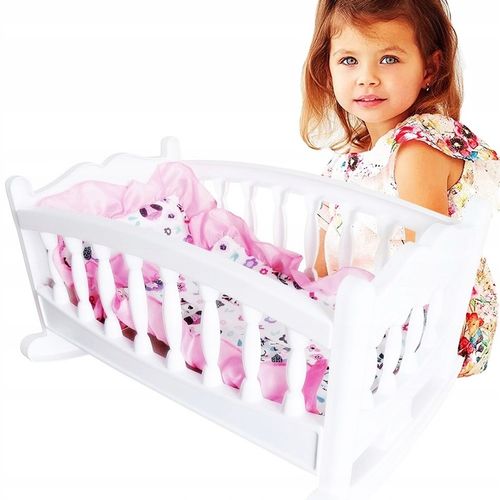 DUŻA KOŁYSKA DLA LALKI LALEK ŁÓŻECZKO + POŚCIEL PL na Arena.pl
