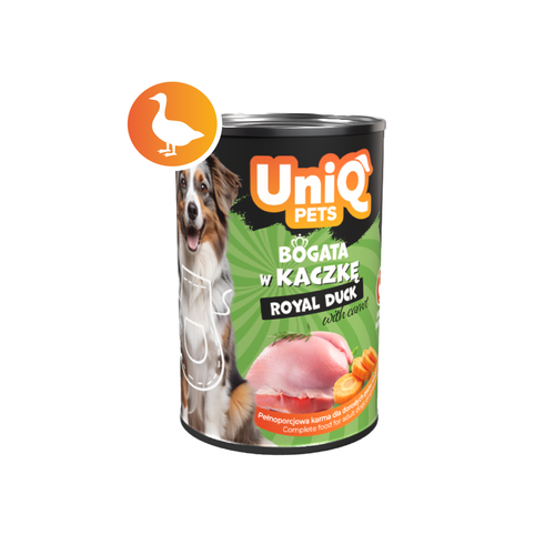 Mokra karma dla psa z kaczki ROYAL DUCK 375g UNIQ PETS na Arena.pl