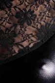 "Czarna sukienka wetlook Glossy Lulu - rozmiar S"