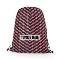 WORKO-PLECAK SPORTOWY z Twoim imieniem Kontrastowe zygzaki 191