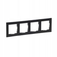 2 x 2 x SUNO RAMKA POCZWÓRNA 4-KROTNA IP20 WZORZYSTA CZERŃ LEGRAND 721574
