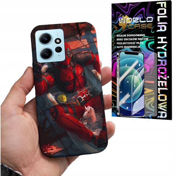 ETUI CASE DO XIAOMI NOTE 12S 4G - DEADPOOL MARVEL FILMY SERIALE + FOLIA zdjęcie 1