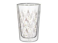 SZKLANKA TERMICZNA PODWÓJNE ŚCIANKI DO KAWY HERBATY CHOINKI 400 ML ŚWIĘTA