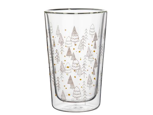 SZKLANKA TERMICZNA PODWÓJNE ŚCIANKI DO KAWY HERBATY CHOINKI 400 ML ŚWIĘTA na Arena.pl