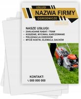 Ulotki A4 reklamowe firmowe 1000szt wiele wzorów USŁUGI OGRODNICZE