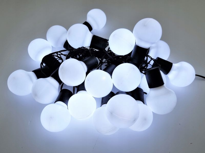 LAMPKI CHOINKOWE KULE KULKI 20 LED TIMER GIRLANDA zdjęcie 3