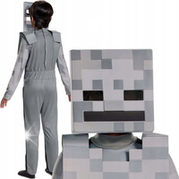 MINECRAFT KOSTIUM HALLOWEEN PRZEBRANIE STRÓJ SKELETON 127-136 CM (7-8 L.)