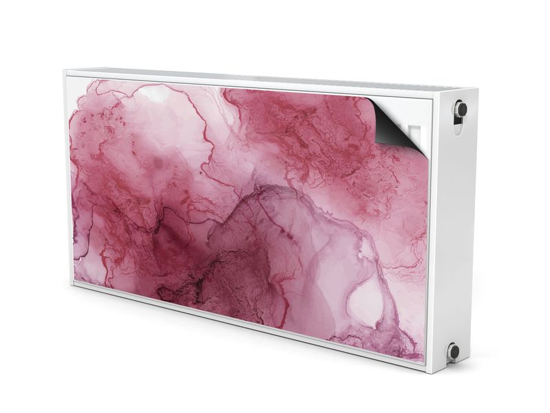 MATA Magnetyczna Do Kaloryfera Akwarela Różowa Abstrakcja 110cm x 60cm zdjęcie 2