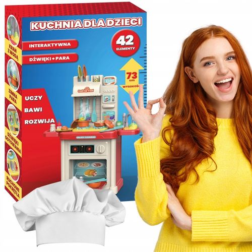 KUCHNIA DLA DZIECI ZESTAW KRAN GARNKI + AKCESORIA INTERAKTYWNA WODA PARA na Arena.pl