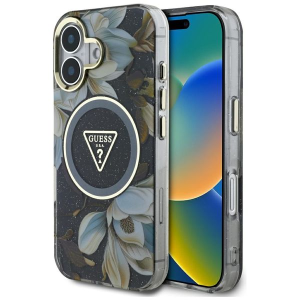 Etui Guess do iPhone 16, Czarny, MagSafe zdjęcie 1