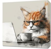 Obraz 50x50cm Nie przed Kawusią