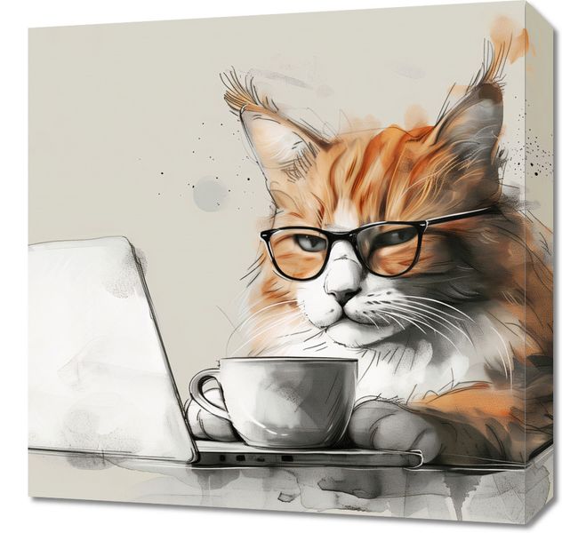 Obraz 50x50cm Nie przed Kawusią zdjęcie 1