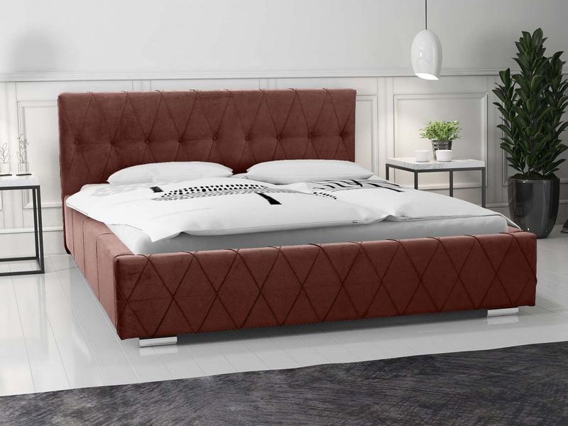 ŁÓŻKO TAPICEROWANE 180X200 KLASYCZNE Z POJEMNIKIEM NA POŚCIEL zdjęcie 6