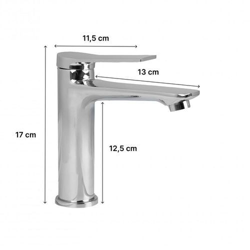 Zestaw bateria umywalkowa stojąca i korek klik-klak chromowany - Yoka na Arena.pl